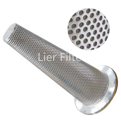 kwaliteit  Durable Special Shaped Perforated Metal Mesh Filter 0.5um-200um Excellent noise suppression performance fabriek