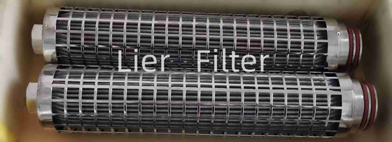Geplooide de Filterpatroon van de corrosieweerstand 15um Roestvrij staal in Synthetische Vezel