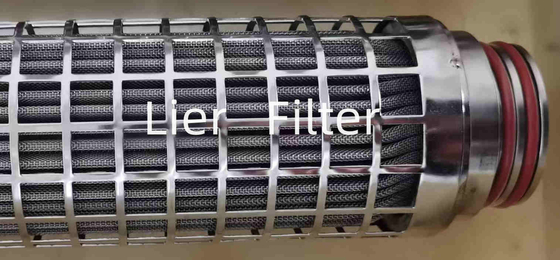 Geplooide de Filterpatroon van de corrosieweerstand 15um Roestvrij staal in Synthetische Vezel