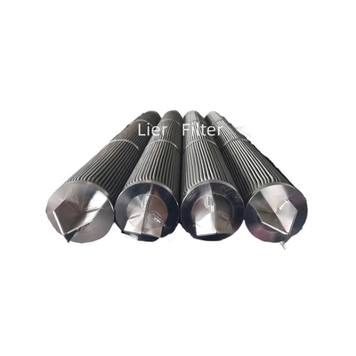 304 Patroon van de de Dikte de Roestvrij staal Geplooide Filter van 5um 1mm in Aardolieindustrie