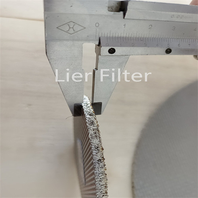 2-10 Industriële Ronde Metaal Mesh Filter van de lagenss316 het Roestvrij staal Gesinterde Filter