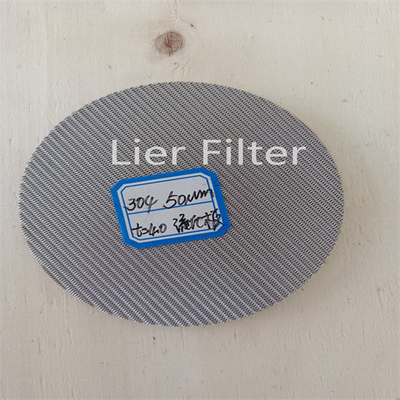 2-10 Industriële Ronde Metaal Mesh Filter van de lagenss316 het Roestvrij staal Gesinterde Filter