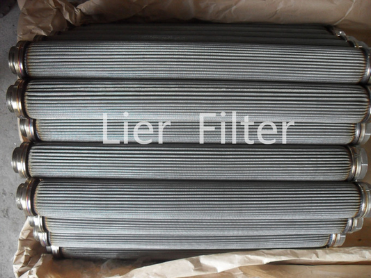 Van de de Filterpatroon van de polymeersmelting van het de Filterelement Geplooide Sterke de Luchtdoordringbaarheid